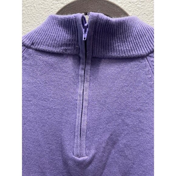 Drapers and Damons Sweater Faux Turtle Neck Lavender Size 2x - Picture 5 of 6